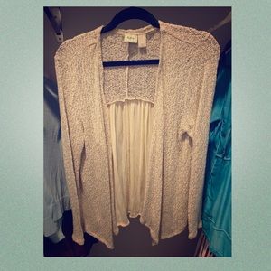 Blue and cream cardigan